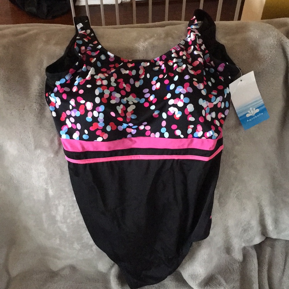 Classic Black & Polka Dot One Piece